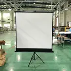 100 inch 16:9 Tripod Projector projection Screen Portable with stand mobile indoor outdoor
