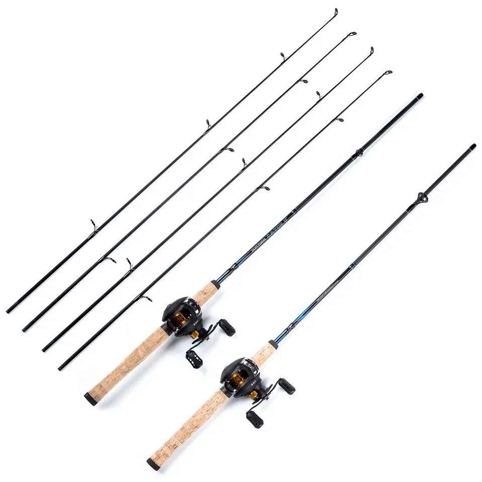 Catch.U 1.8m Telescopic Fishing Rod Carbon Carp,Fishing Rod Spinning 2 Tips Carbon Casting Rods (1)