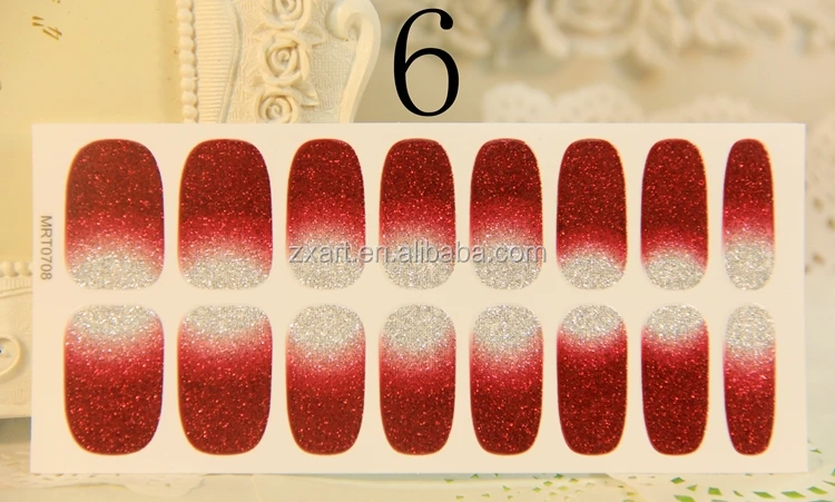 environmental material gradual color nail art sticker