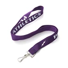Best product silkscreen printing flat keychain polyester lanyard