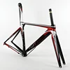 China new style fashional BB68 700C aluminum alloy road bicycle frame with full carbon fork