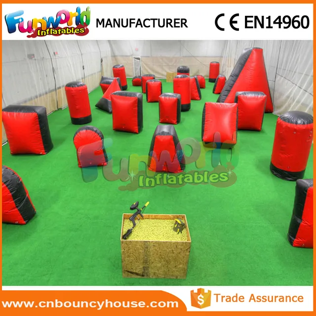 hot inflatable paintball field bunkers paintball equipment