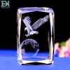 Souvenir Gifts 3D Laser Engraving Solid Crystal Glass Cube