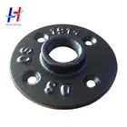 1/2"-3/4" black, galvanized cast iron floor flange and pipe fittings for furniture legs