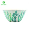 Eco biodegradable printing bamboo fiber mixing kids bowl bowls set