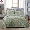 Modern American style floral water-washing cotton comforter quilt bedding set bed linen for hot selling