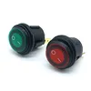 12V DC 25A On/Off Rocker Switch IP65 Waterproof 3Pin SPST Red Green LED illuminated