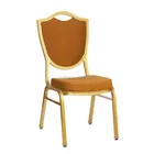 CROWN CHAIR BACK GOLDEN PAINTING HOTEL WHOLESALE ALUMINUM BANQUET STACK CHAIRS YD-1041
