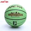 Popular Green custom rubber basketball Size 7 outdoor play ball