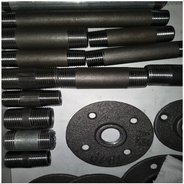 cast Malleable iron pipe fitting Black Nipple small size