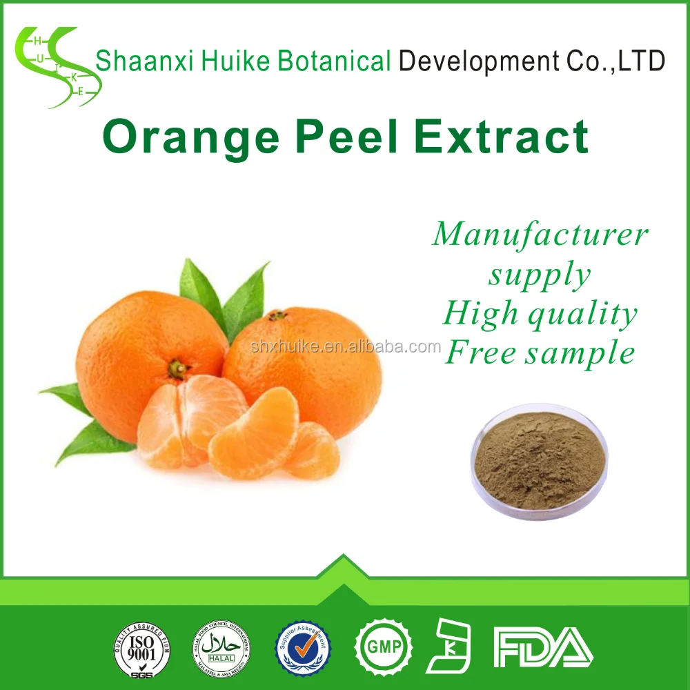 gmp manufacture dried orange peel extract powder