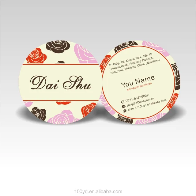 wholesale custom round die cutting business card printing