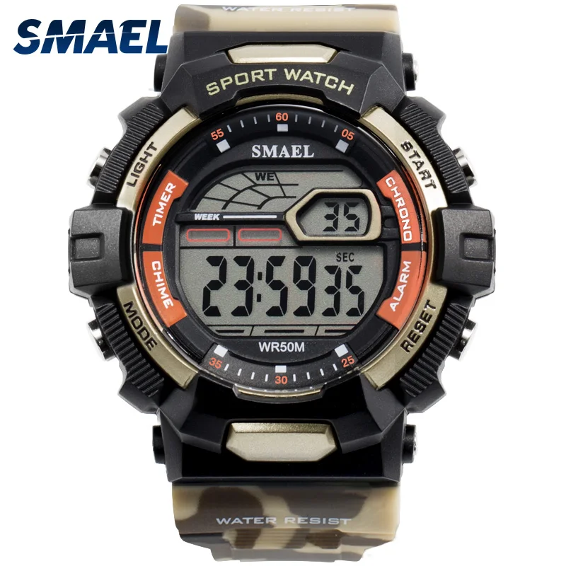 SMAEL fashion sport electronic wrist watch water resistant digital watch, Camouflage army green;camouflage khaki
SMAEL fashion sport electronic wrist watch water resistant digital watch, Camouflage army green;camouflage khaki