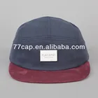 Brushed Cotton Twill Custom Blank 5 Panel Hats and Caps Wholesale