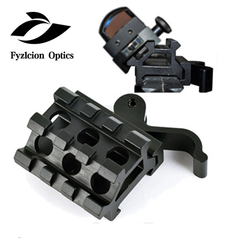 QD Riser Mount Adapter Double 3-Slots 45 Degree Offset Extension Base Hunting #3, Black
QD Riser Mount Adapter Double 3-Slots 45 Degree Offset Extension Base Hunting #3, Black
