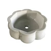 Outdoor Garden Decorative Table Top Basin Used Sink Round Shape Stone Vessel Sink