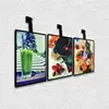 Aluminum alloy menu lightbox a3 restaurant illuminated menu board fast food restaurant design