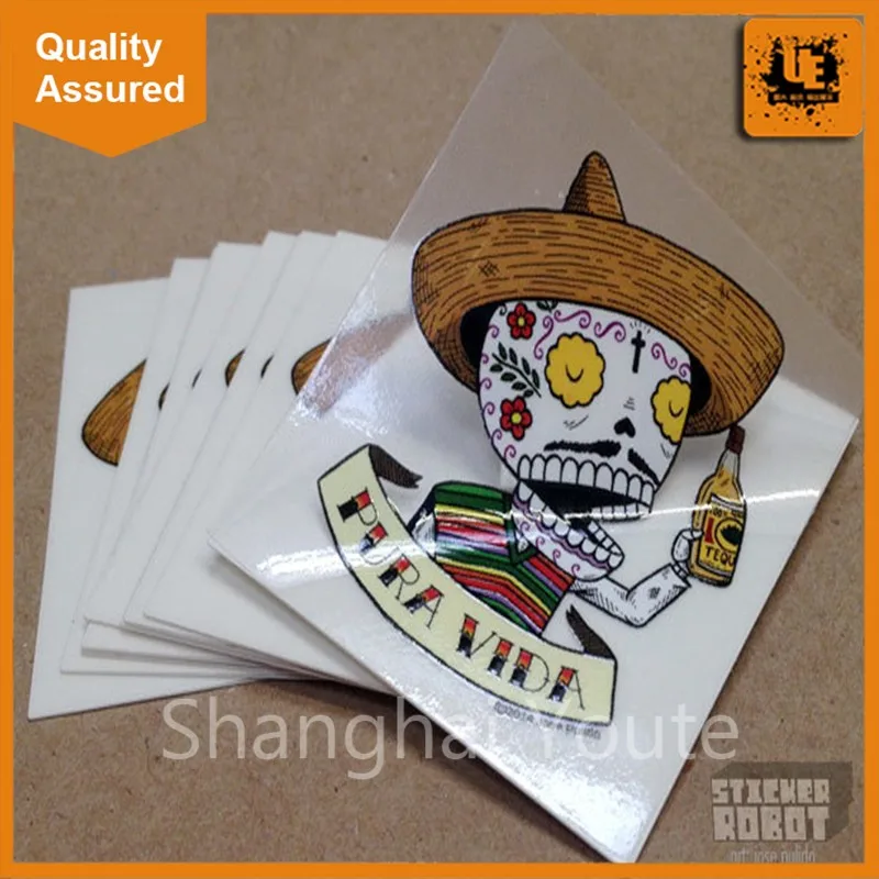 customized logo waterpoof vinyl sticker,pvc wall sticker uv resistant mirror wall decal