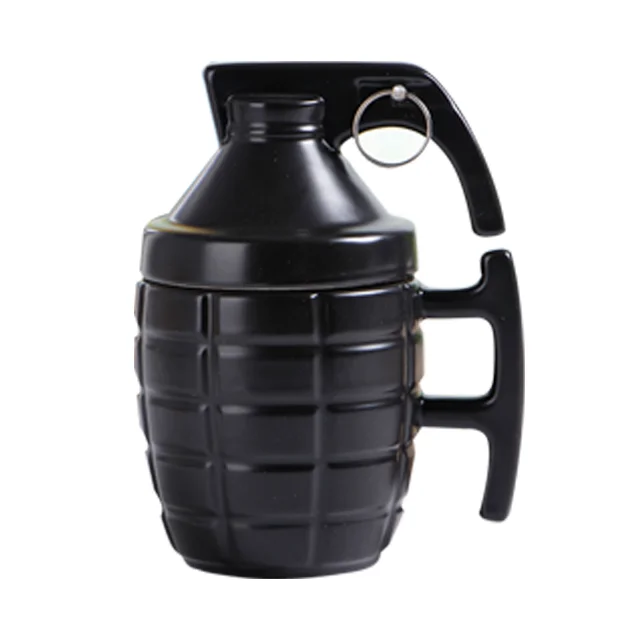 Hot Sales Novelty 3D ceramic cups grenade mug bomb mugs black ceramic mug
Hot Sales Novelty 3D ceramic cups grenade mug bomb mugs black ceramic mug