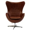 Swivel Vintage Top Cow Leather Chair for Living Room