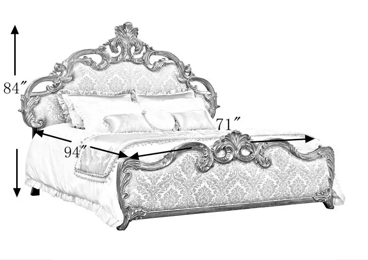 ヨーロピアンスタイルの豪華な家具木製王女のベッド仕入れ・メーカー・工場