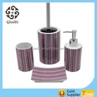 Fashion double color design purple striped bath accessories