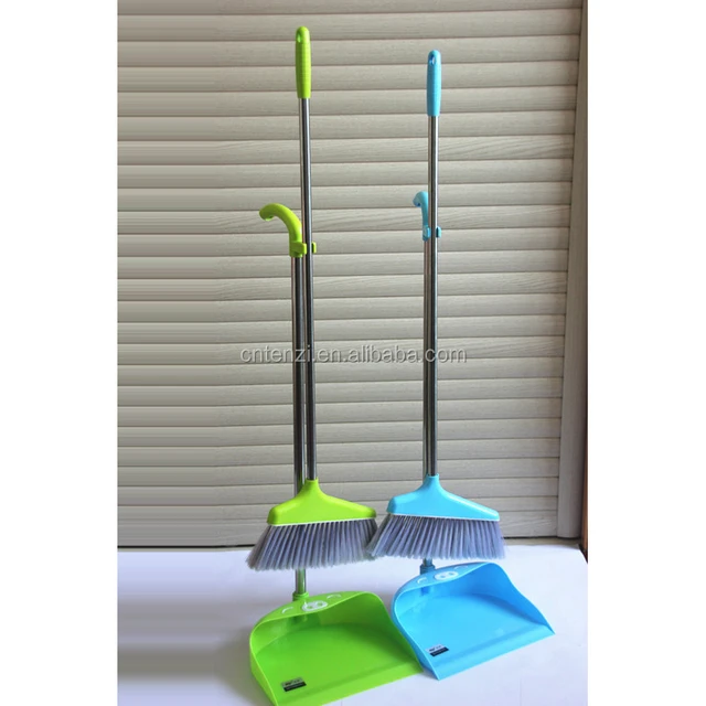 new design soft plastic with iron handle household economy broom