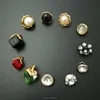 Wholesale decorative crystal drills rhinestone buttons for coat