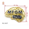 Custom metal logo butterfly/metal button lapel pin with personalized logo from Jinzi Metal Co.