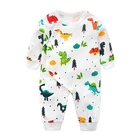 Newborn Clothing 2018 New Baby Boy Girl Rompers Cartoon Dinosaur Print Long 100% Cotton Long Sleeve Infant pajamas