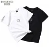 Tongyang 2018 summer Heart shape t shirt women beautiful spring summer shirt fashion shirt cool tops Tees Streetwear casual