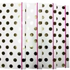 A4 high-quality paper elastic closure file with gold foil