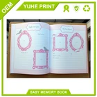 Color printing hardback cheap well designed manufacture in China hardbound baby memory book