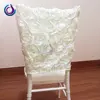 fancy rosette wedding flower chair covers decoration