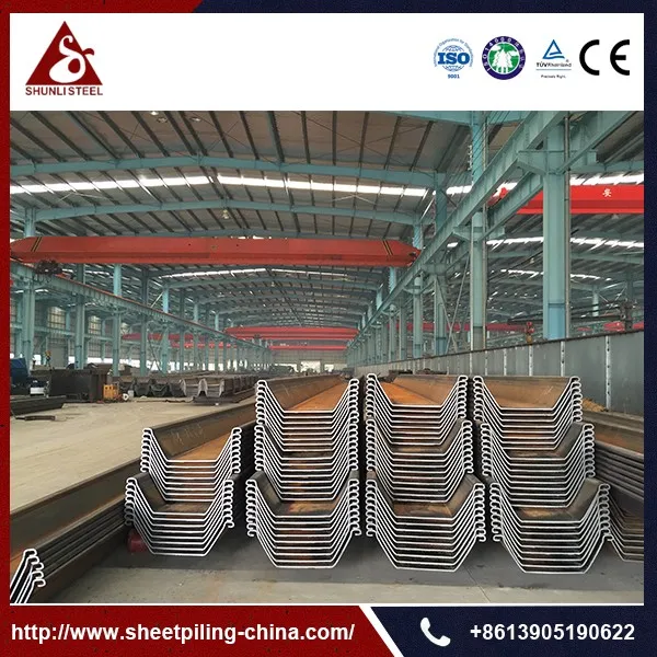 U Sheet Pile Dimensions Of Different Sizes Shunli Steel Group