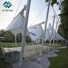PTFE sun shade various color and transparency customized made in China fireproof A grade 20 years life
