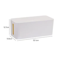 High quality chucking design Non slip Bottom storage organizer box cable management box
High quality chucking design Non slip Bottom storage organizer box cable management box