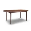 Modern nordic style top quality ash or walnut solid wood oval dining or conference table for dining room furniture &