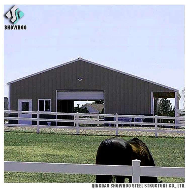 Fast Build Prefabricated Structure Steel Low Cost Horse Barns