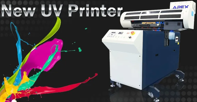 2017 NEW APEX A1 Flatbed Digital LED UV  Printer For Sale