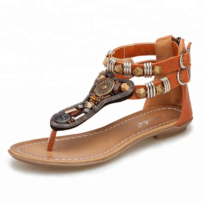 B11270A hot sale lady roman bohemia sandals women sandals ladies pu flat sandals, Customized
B11270A hot sale lady roman bohemia sandals women sandals ladies pu flat sandals, Customized