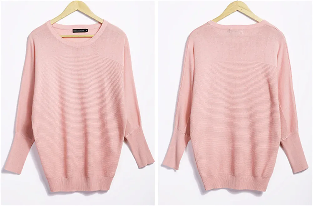 Cotton Women Blouses 2018 Spring Modal Pullover loose Blouse Women O-neck Knitted Blouse Women Batwing sleeve Sweater Shirt (3)