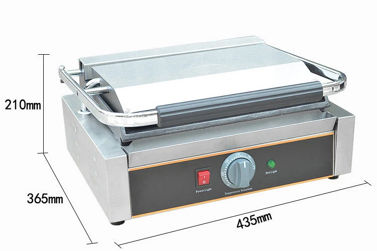 Flat Griddle Table Top Panini Machine Iron Plate Sandwich Maker Panini Press Commercial