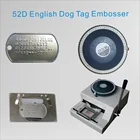 52D English Militray Metal Dog Tag Embosser New Manual