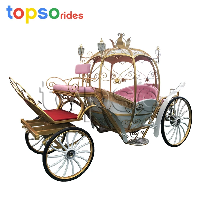 عربة سيندريلا للزفاف على شكل حصان الأميرة الفاخرة