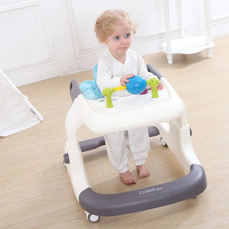 mother like 8 wheels safety plastic baby walker with music and light, best-selling baby walker baby carrier