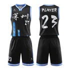 Wholesale black design jersey basketball club wear cheap customized cheap basketball shorts