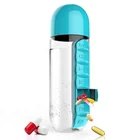 600ml Mulit-Function Weekly Water Bottle with Pill Box