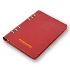 High Quality Customized PU leather Ring Binder Diary Leather Notebook