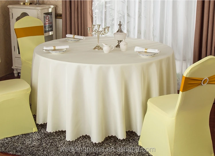 beige table cloth